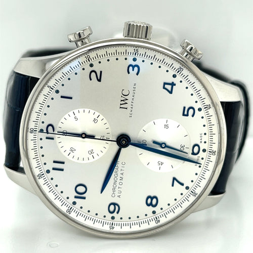 IWC Portugieser Chrono Automatic 41 mm Watch - White Dial - IW371605