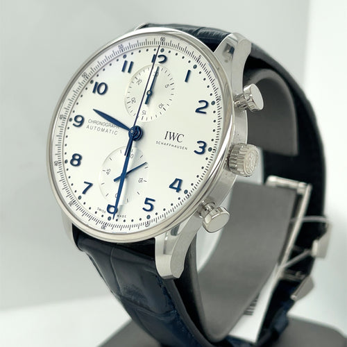 IWC Portugieser Chrono Automatic 41 mm Watch - White Dial - IW371605