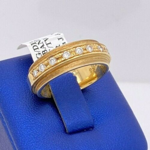 14k Yellow Gold 0.50 CT Diamond Wedding Band, 10.7 g, Size 9