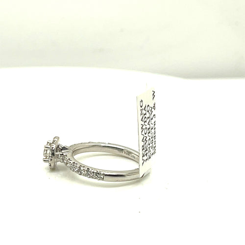 Vera Wang 1.50 CT Halo Diamond Engagement Ring, 4.0g, Size 6.5