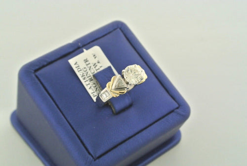Platinum & 18k Y.G. 1.50 CT Diamond Engagement Ring, Size 6, 10.3gm