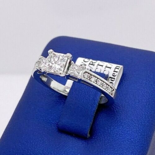 14k White Gold 1.00 CT Diamond Engagement Ring, 4gm, Size 7,