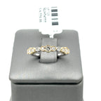 14k Yellow White Gold 0.95 CT Diamond Ladies Band, 2.8g, Size 6