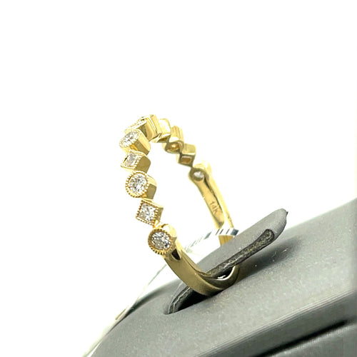 14k Yellow Gold 0.65 CT Diamond Ladies Band, 2.1g, Size 6