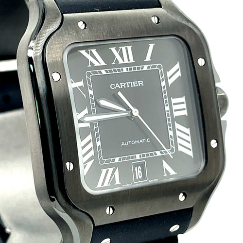 Cartier Santos de Cartier Steel & ADLC 39.8mm Brand New Watch