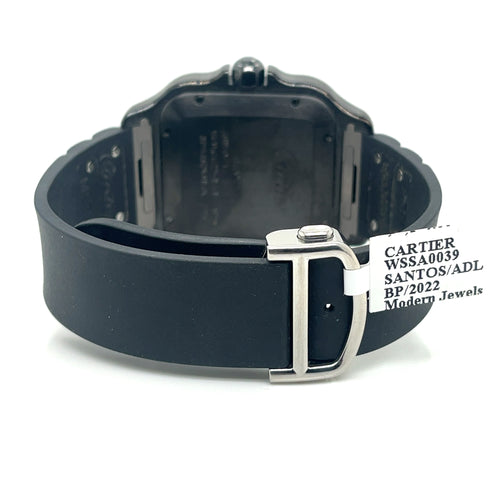 Cartier Santos de Cartier Steel & ADLC 39.8mm Brand New Watch