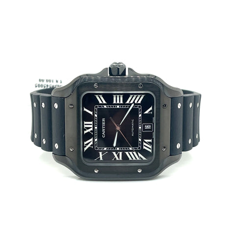 Cartier Santos de Cartier Steel & ADLC 39.8mm Brand New Watch