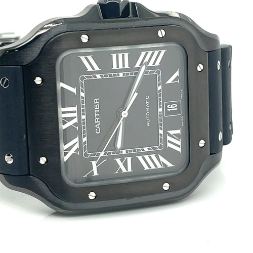 Cartier Santos de Cartier Steel & ADLC 39.8mm Brand New Watch