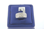 18k White Gold 2.00 CT Diamond Ladies Band, 6.4gm, Size 6