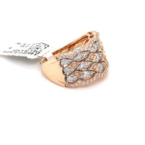 14k Rose Gold 1.75 CT Diamond Ladies Band, 7.8gm, Size 7