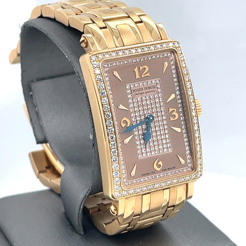 Roger Dubuis Much More Small Size Rose Gold on Bracelet w/ Diamonds