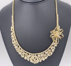 18k Yellow Gold 14.50CT Diamond Fancy Cocktail Necklace, 67.3gm, 19"