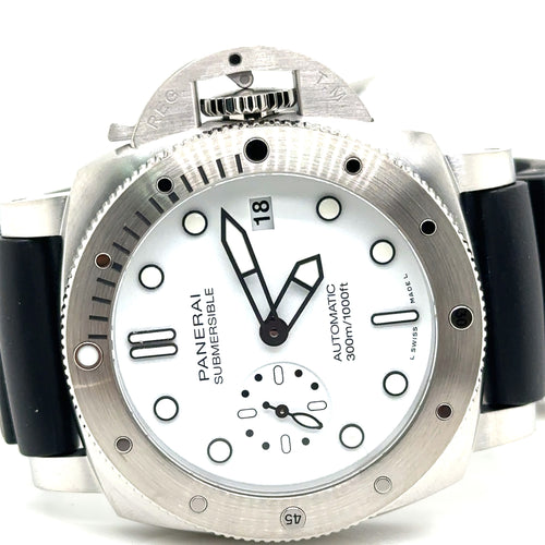 Panerai SUBMERSIBLE Bianco Automatic 42MM Watch PAM 02223- Brand New!