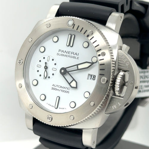 Panerai SUBMERSIBLE Bianco Automatic 42MM Watch PAM 02223- Brand New!
