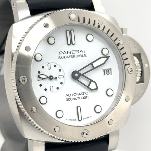 Panerai SUBMERSIBLE Bianco Automatic 42MM Watch PAM 02223- Brand New!