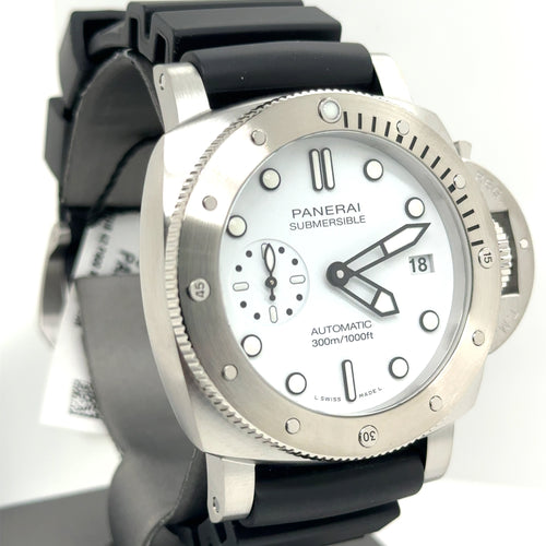 Panerai SUBMERSIBLE Bianco Automatic 42MM Watch PAM 02223- Brand New!