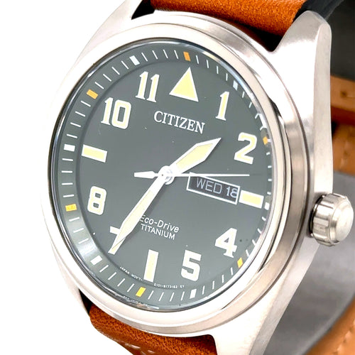 Citizen Garrison Eco Drive 42MM Titanium Watch