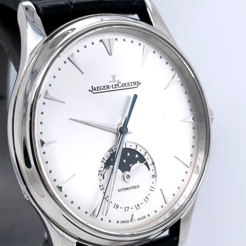 JAEGER LECOULTRE Master Ultra Thin Moon 39 mm - Silver Dial - Pre Owned