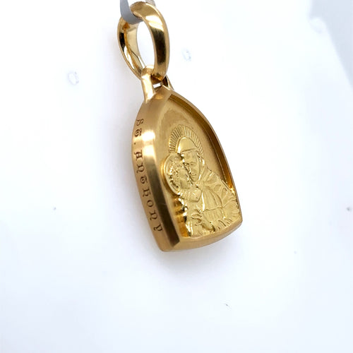 18k Yellow Gold David Yurman 5.95 CT St Anthony Pendant, 10.7gm