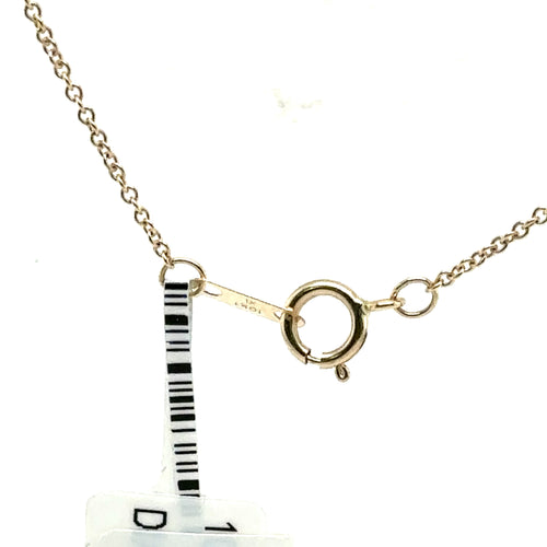 10k Yellow Gold 0.50CT Diamond Bar Necklace, 2.5g