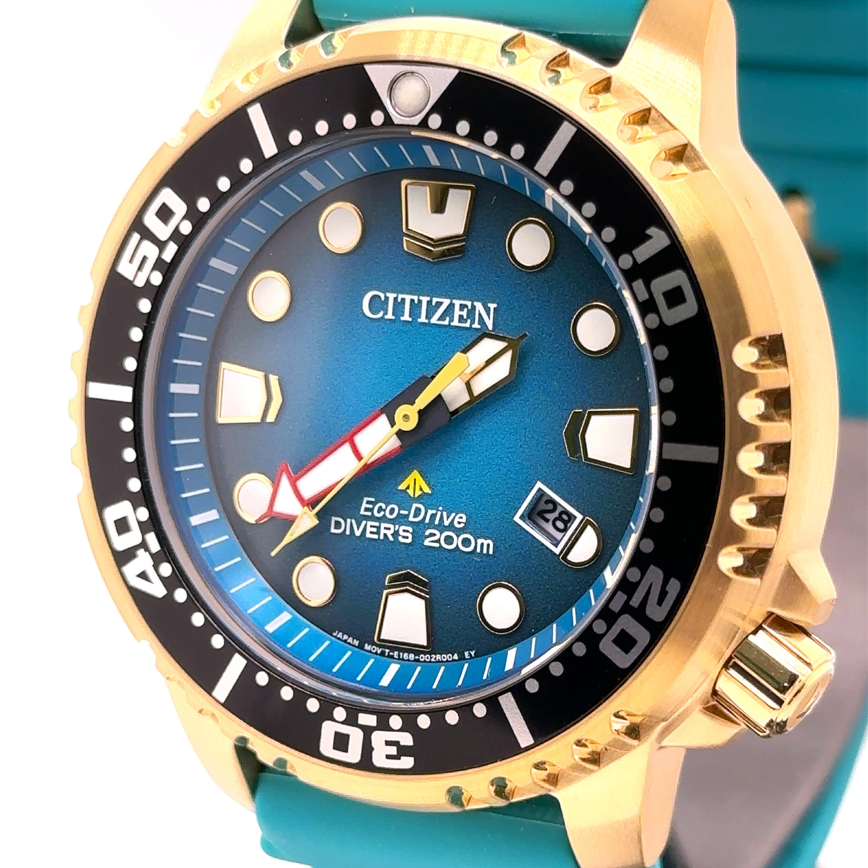 Gold Promaster Citizen Promaster Dive Eco-Drive 44mm Gold Tone Watch,