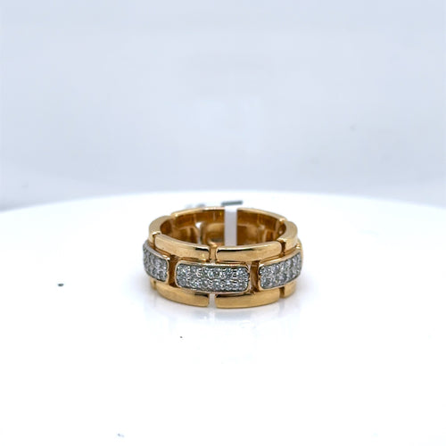 14k Yellow Gold 1.05 CT Diamond Men's Wedding Band, 11.5g, Size 10, S107386