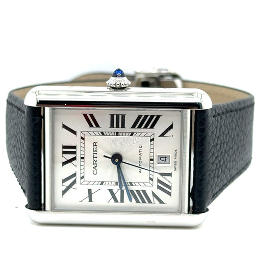 Cartier TANK Must Extra Large Steel Watch, WSTA0040