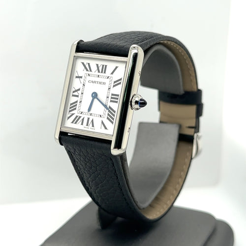 Cartier TANK Must Large Steel Womans Watch, WSTA0041