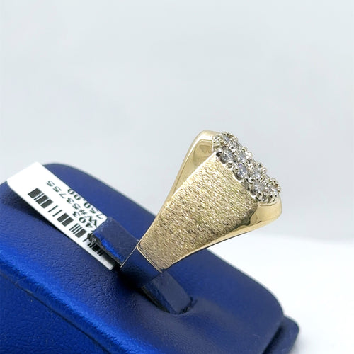 14k Yellow Gold, 0.50CT Diamond Ladies Ring, 7.1g, Size 8.5