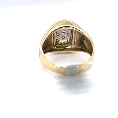 14k Yellow Gold, 0.50CT Diamond Ladies Ring, 7.1g, Size 8.5