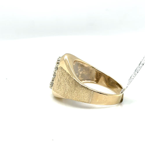 14k Yellow Gold, 0.50CT Diamond Ladies Ring, 7.1g, Size 8.5