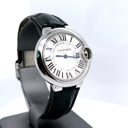 CARTIER BALLON BLEU WATCH 33mm Womans Stainless Steel Watch, WSBB0034