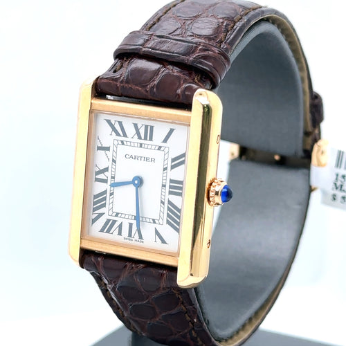 Cartier TANK Solo Steel Women's Watch W5200024 -Quartz- Pre Owned