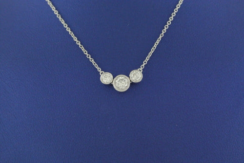 14k White Gold 1.00 CT Diamond Ladies Necklace, 2.7gm, S13795