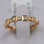 18k Rose Gold 0.35 CT Diamond Eternity Band, 3.9gm, Size 7.25, S100909