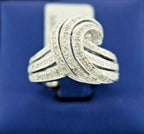 14k White Gold 1.00 CT Diamond Ladies Ring, 8.1gm, Size 7.25, S100728