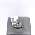 Antique 14k Two Tone Gold 0.25CT Diamond Engagement Ring 2.5gm,Size 5.75,S102806