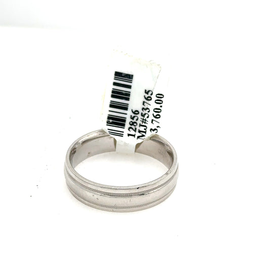 Scott Kay 19k White Gold Men's Wedding Band, 9.7gm, Size 10, S12856