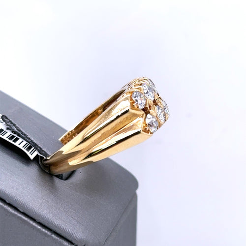 14k Yellow Gold 1.50 CT Diamond Men's Ring 7.4g, Size10.5, S101294