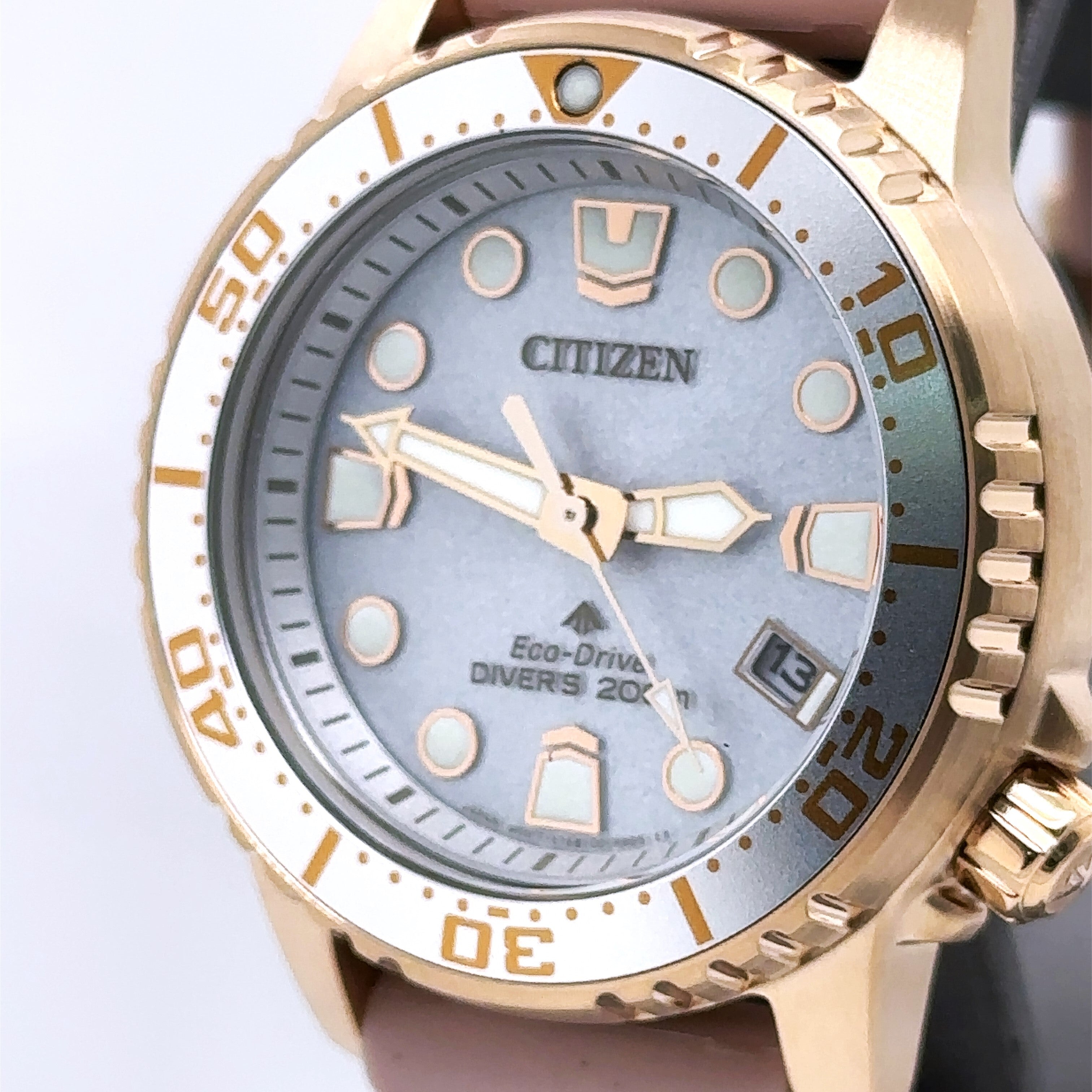 Gold Promaster Citizen Promaster Dive 33.5MM Rose Gold Tone Ladies Watch
