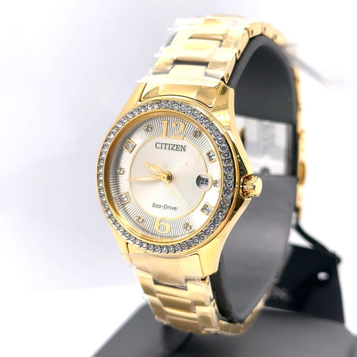 Citizen Crystal Eco Drive 30MM Ladies Watch