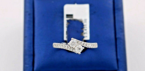14k White Gold 0.75 CT Diamond Ever Us Style Ring, 3.7gm, Size 6.75, S14146