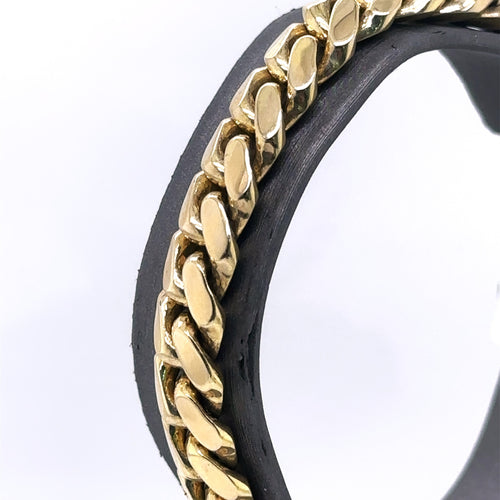 10k Yellow Gold Men's Miami Cuban Link Bracelet,8", 9.2mm, 49.2g, S106103