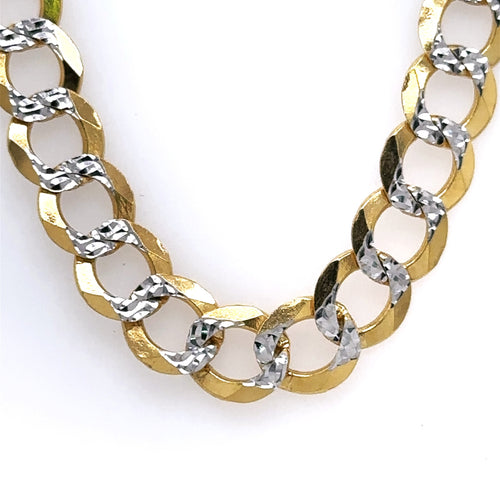 14K Yellow Gold Cuban Link Mens Chain Necklace, 40.5G, 26  S105932