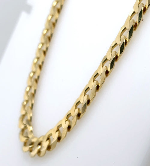 14K Yellow Gold Cuban Link Mens Chain , 39.4G, 22  S107202