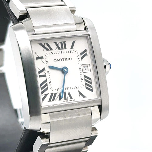 Cartier TANK FRANÇAISE WATCH Midsize Womans W51011Q3 - Pre Owned