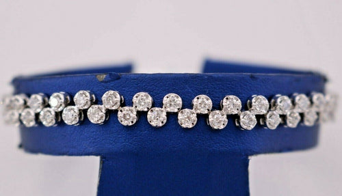 14k White Gold 3.50 CT Diamond Bracelet, 13.7gm, S105306