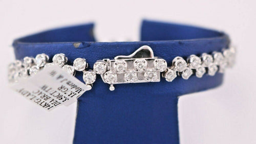 14k White Gold 3.50 CT Diamond Bracelet, 13.7gm, S105306