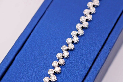 14k White Gold 3.50 CT Diamond Bracelet, 13.7gm, S105306