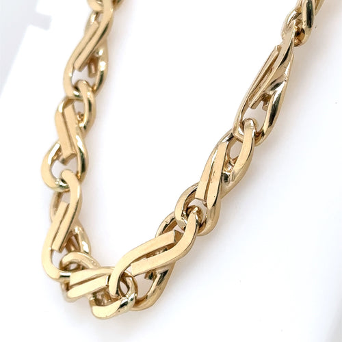 14K Yellow Gold Mens Fancy Chain Necklace, 114.4G, 24'  S107553